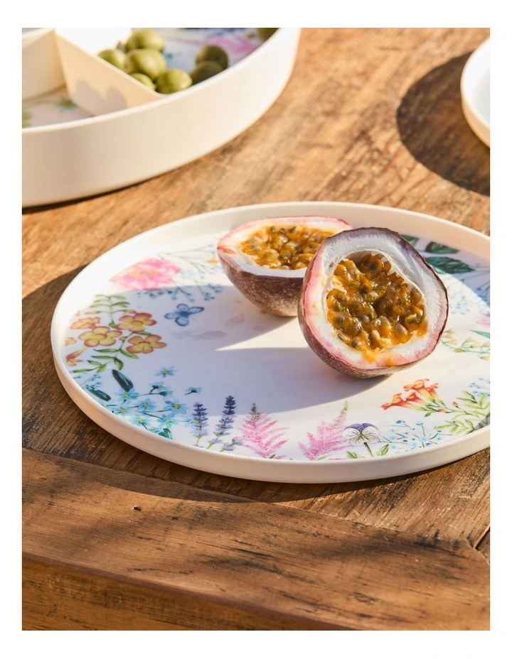 Botanica Melamine Plate 25.5x2 cm Set of 4 in Multi image 3