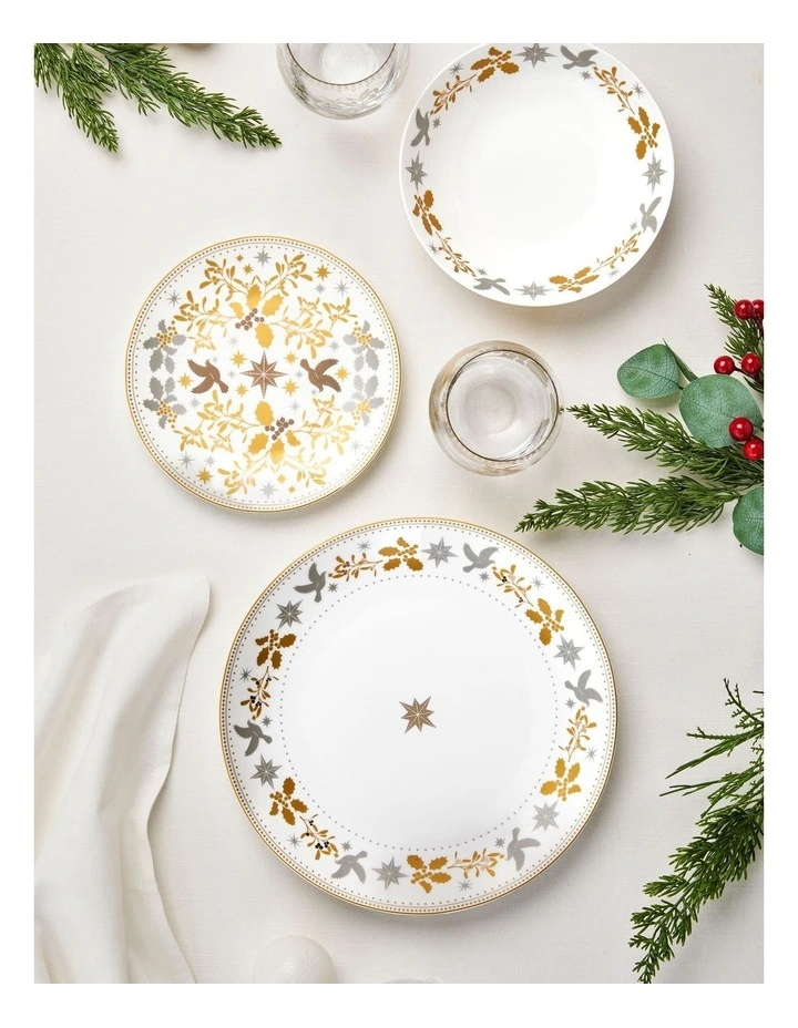 Coupe Dinner Set 12 Piece in White image 5