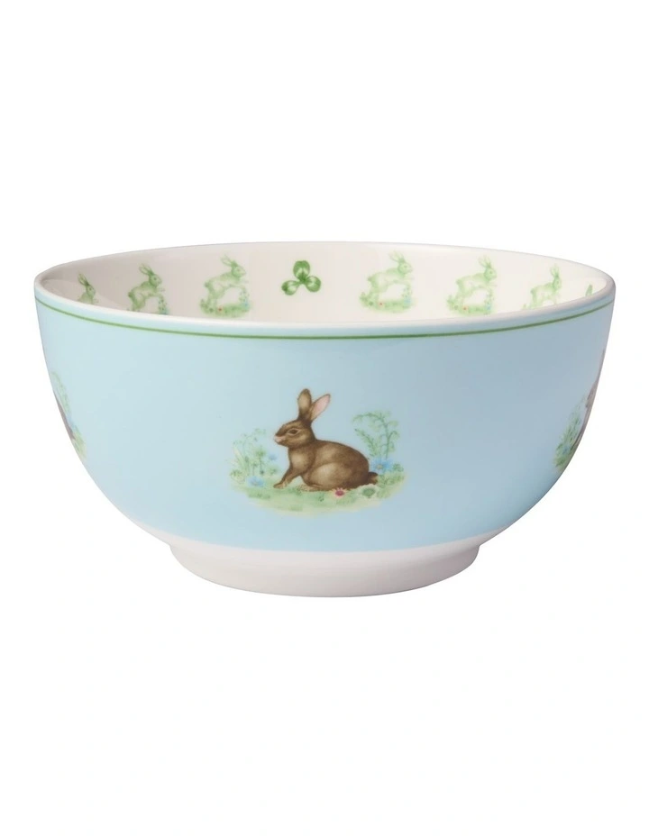 Clover and Cotton Tail Children's 3 Piece Bunny Dinner Set Gift Boxed in Multi image 2