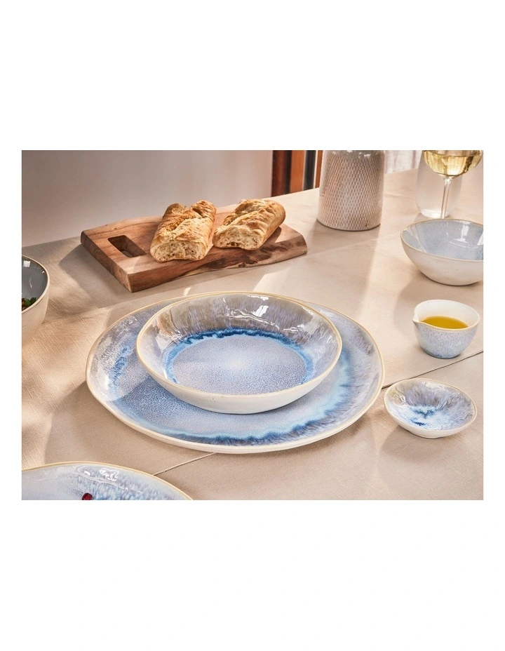 Gift Boxed Lunara Coupe Dinner Set 12 Piece in Blue image 5