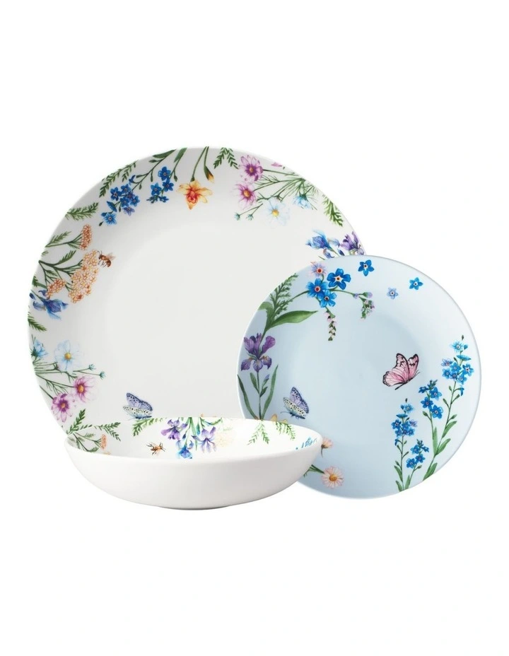 Fluttering Meadow Coupe 12 Piece Dinner Set Gift Boxed image 1