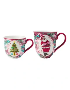 Fa la la Santa & Me Mug Set of 2 Gift Boxed