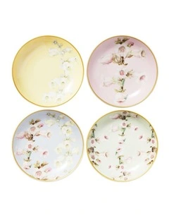 Royal Botanic Gardens Foxglove Dish 12cm Set of 4 Assorted Gift Boxed