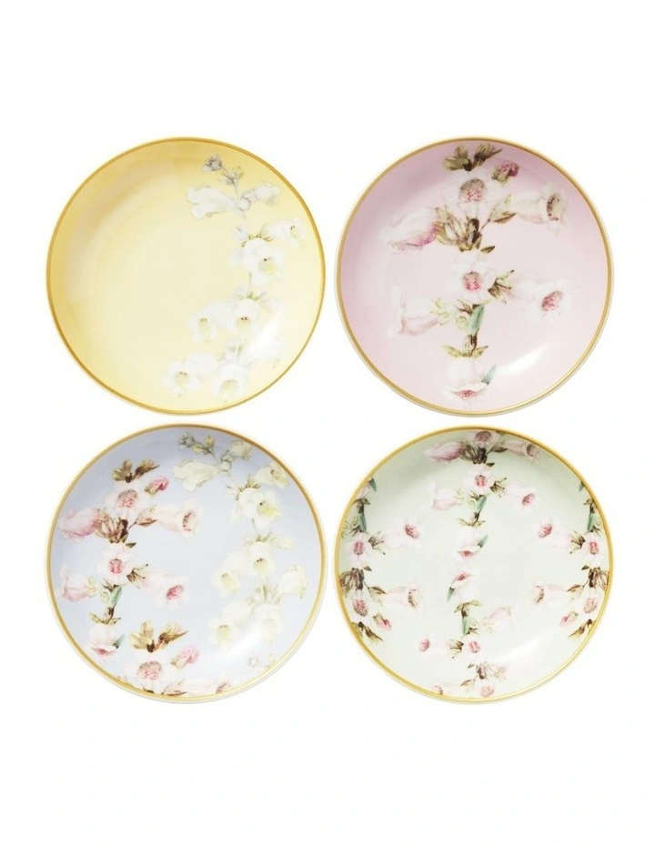 Royal Botanic Gardens Foxglove Dish 12cm Set of 4 Assorted Gift Boxed image 1