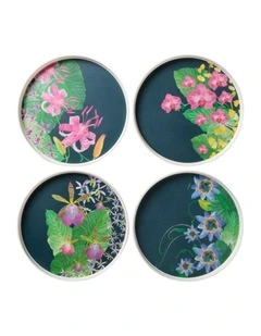 Tropical Twilight Melamine Plate 20x2cm Set of 4