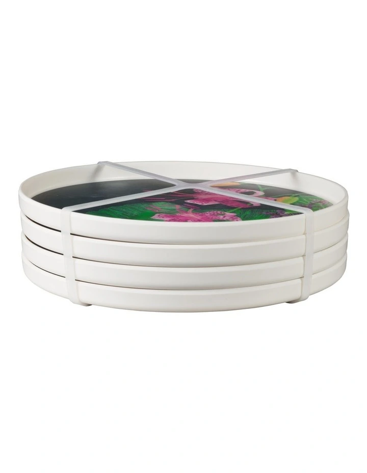 Tropical Twilight Melamine Plate 20x2cm Set of 4 image 4