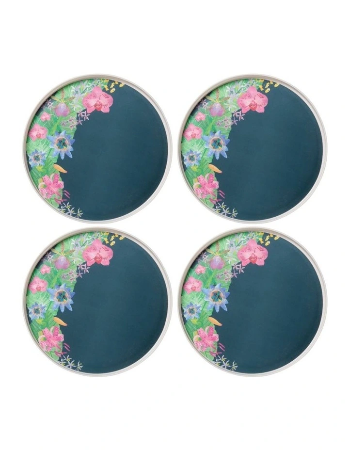 Tropical Twilight Melamine Plate 25.5x2cm Set of 4 image 1