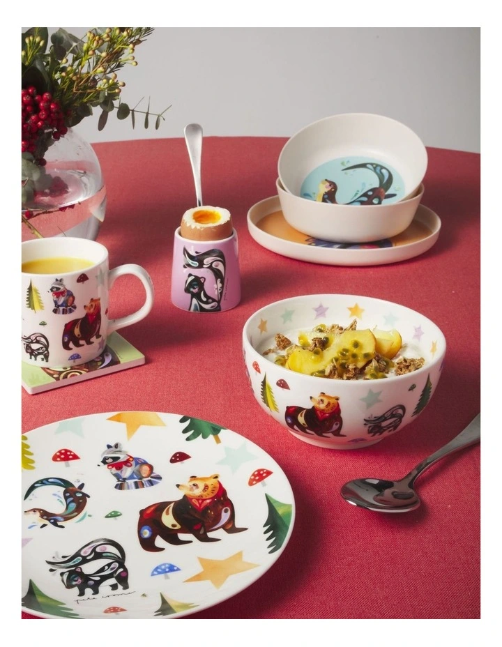 Pete Cromer Woodland Creatures Children's 3pc Dinner Set Gift Boxed image 6