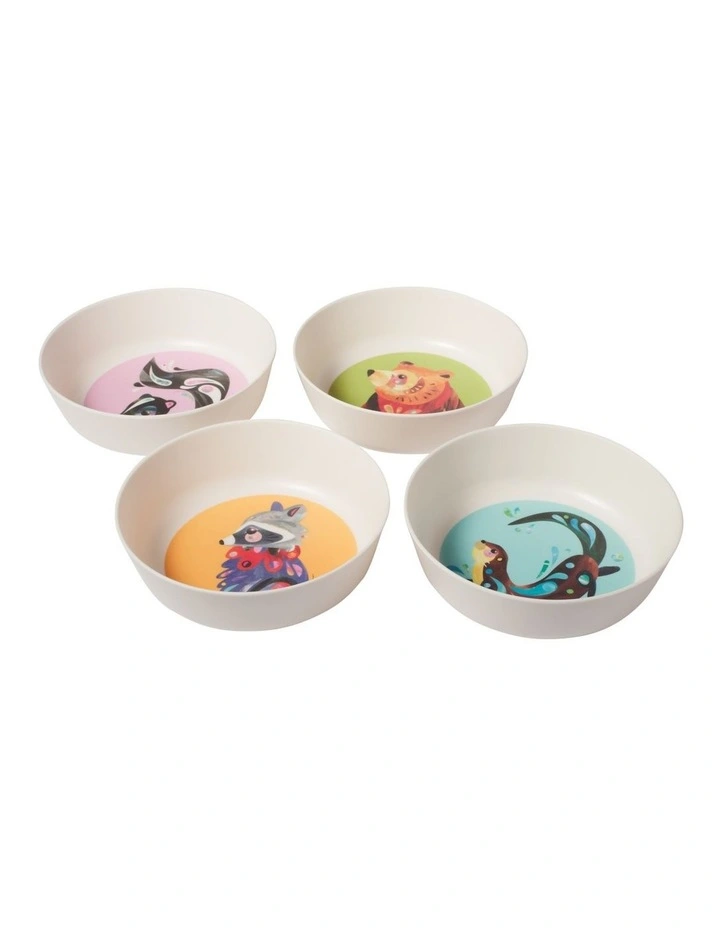 Pete Cromer Woodland Creatures Melamine Bowls 15x5cm Set of 4 Assorted Gift Boxed image 1