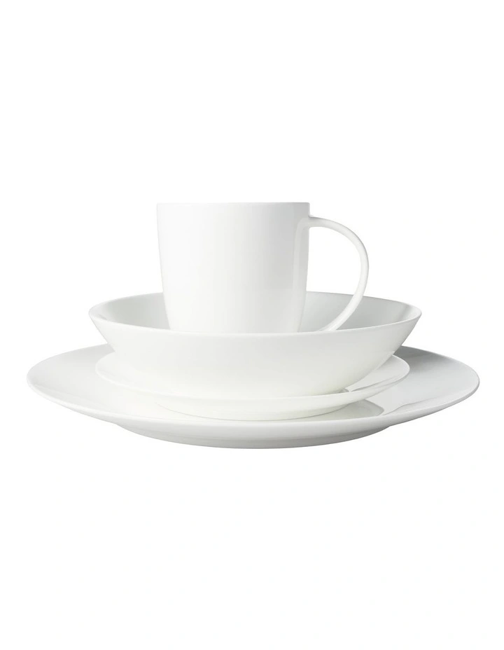 Cashmere Resort Coupe Dinner Set 16 Piece in White image 2