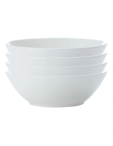 Cashmere Coupe Cereal Bowl 15cm Set of 4 in White