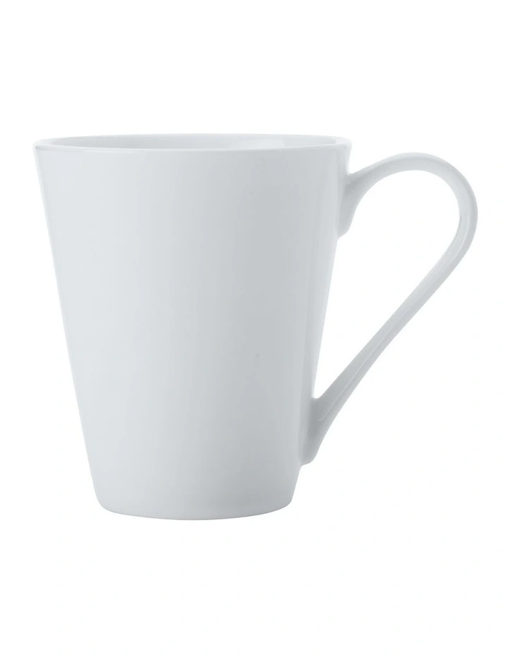 Cashmere Conical Mug 320ml Set of 4 in White image 1