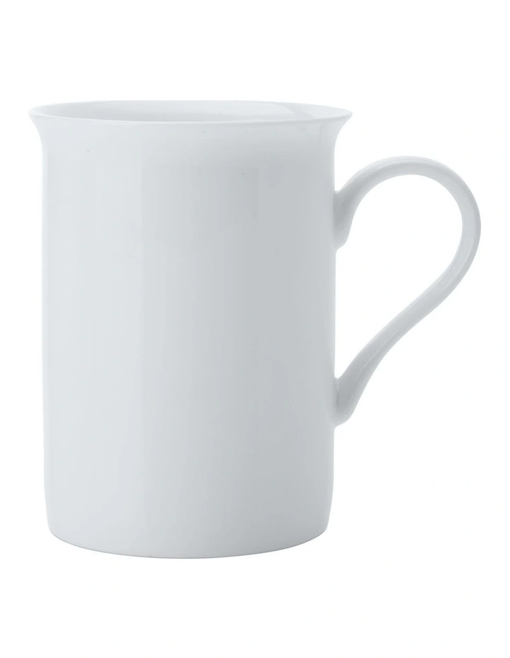 Cashmere Cylindrical Mug 340ml Set of 4 in White image 2
