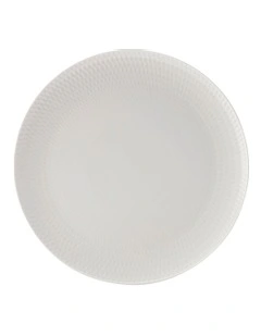 White Basics Diamonds Charger Plate 30cm in White