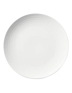 White Basics Diamonds Charger Plate 30cm in White