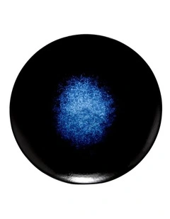 Caviar Midnight Coupe Plate 15cm in Black/Blue