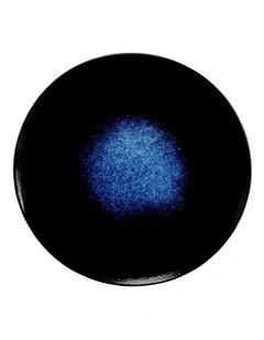 Caviar Midnight Coupe Plate 27.5cm in Black/Blue
