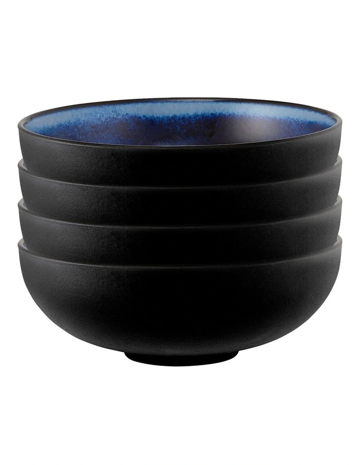 Caviar Midnight Coupe Bowl 15.5x6cm in Black/Blue image 2