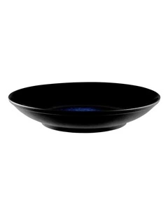 Caviar Midnight Footed Bowl 25x4.5cm in Black/Blue
