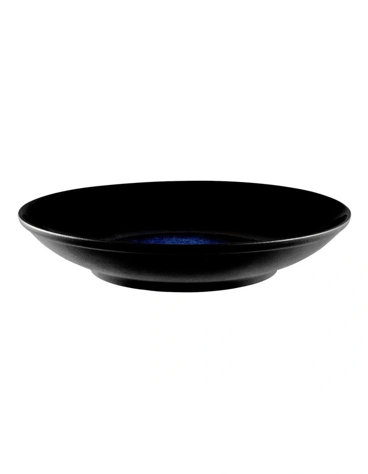 Caviar Midnight Footed Bowl 25x4.5cm in Black/Blue image 1