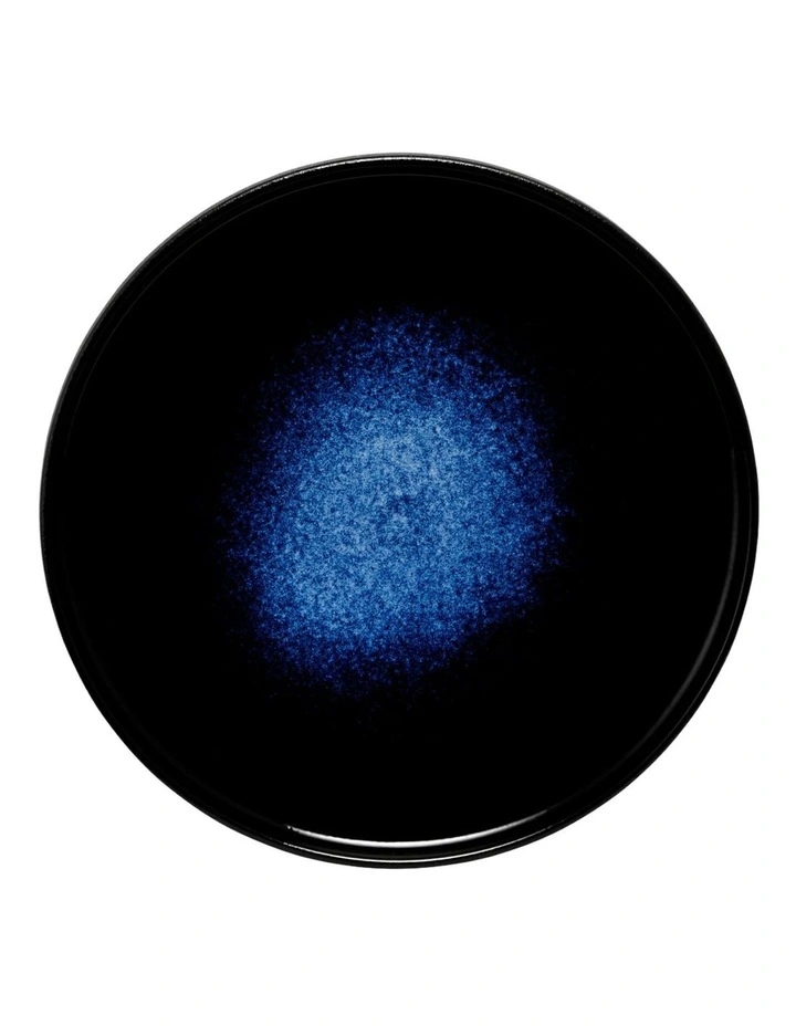 Caviar Midnight High Rim Plate 21cm in Black/Blue image 3