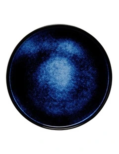 Caviar Midnight High Rim Plate 26.5cm in Black/Blue