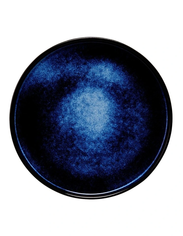 Caviar Midnight High Rim Plate 26.5cm in Black/Blue image 1