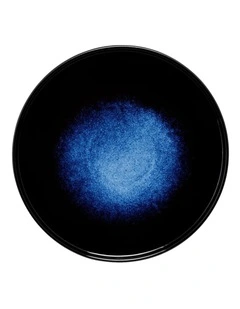 Caviar Midnight High Rim Plate 28cm in Black/Blue