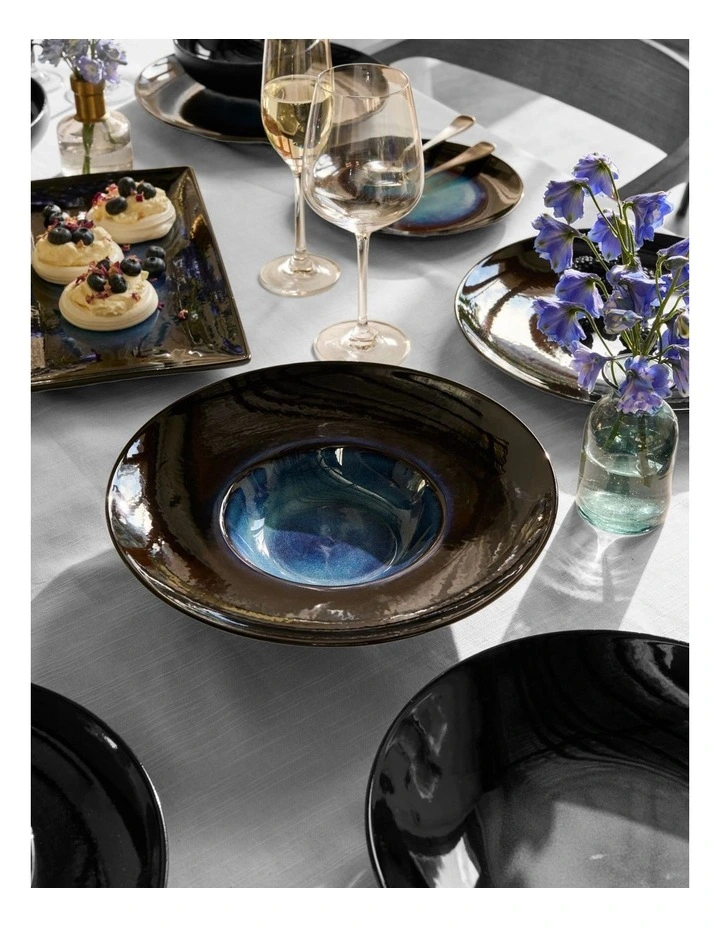 Caviar Midnight Show Plate 28cm in Black/Blue image 3