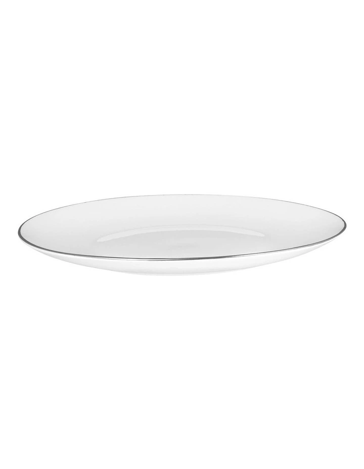 White Platinum Coupe Side Plate 19cm in Platinum image 2