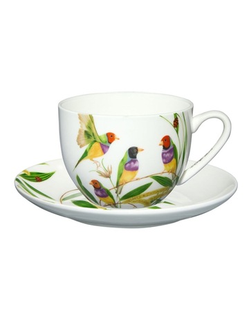 Eloise Short Lyric Mug 330ml Spinebill Honeyeater Gift Boxed in White