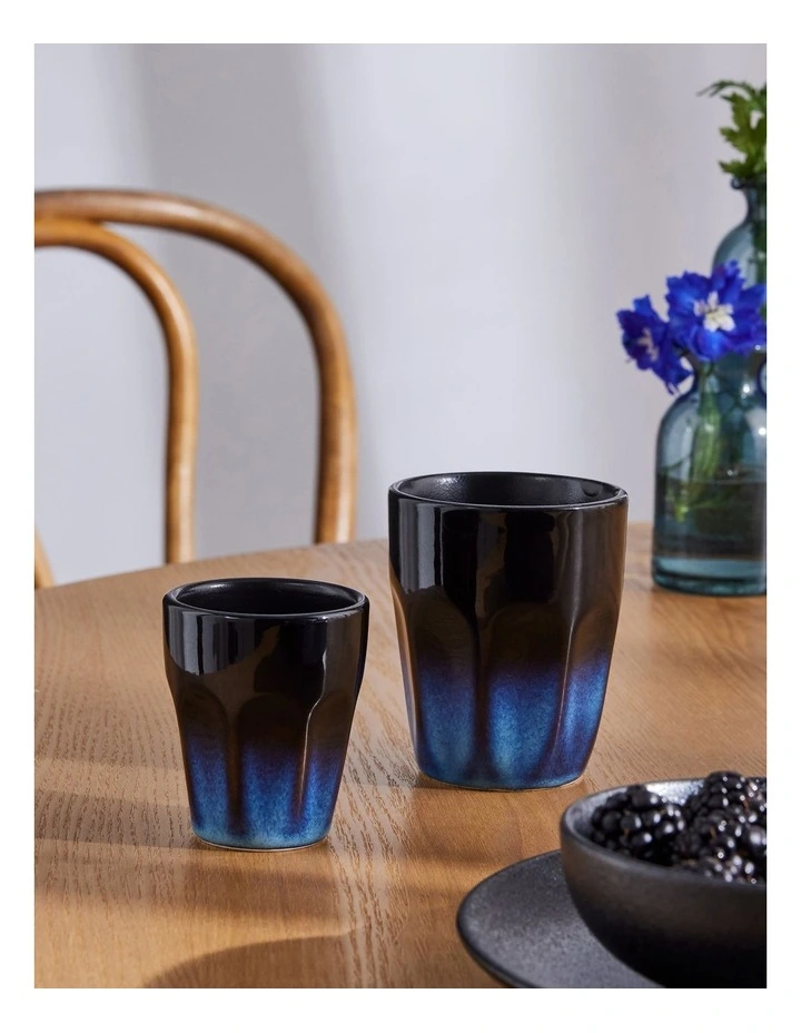 Caviar Midnight Espresso Cup 90ml in Black/Blue image 3