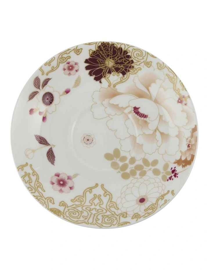Kimono Breakfast Cup & Saucer 480ml in White image 2