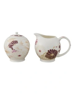 Kimono Sugar & Creamer in White