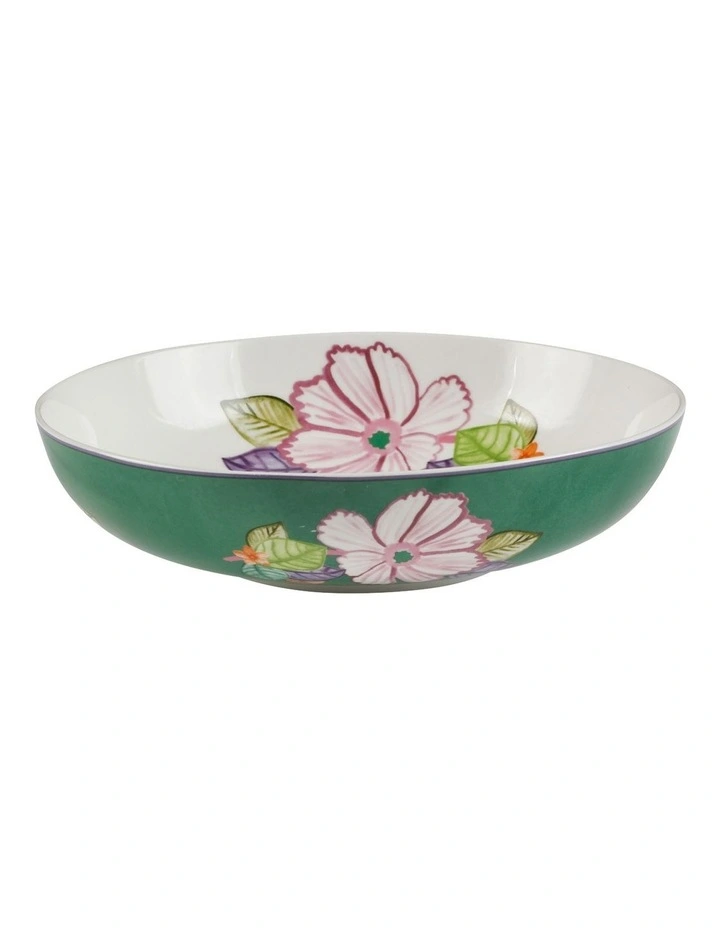 Poppy Love Coupe Bowl 19x5cm in Green image 1