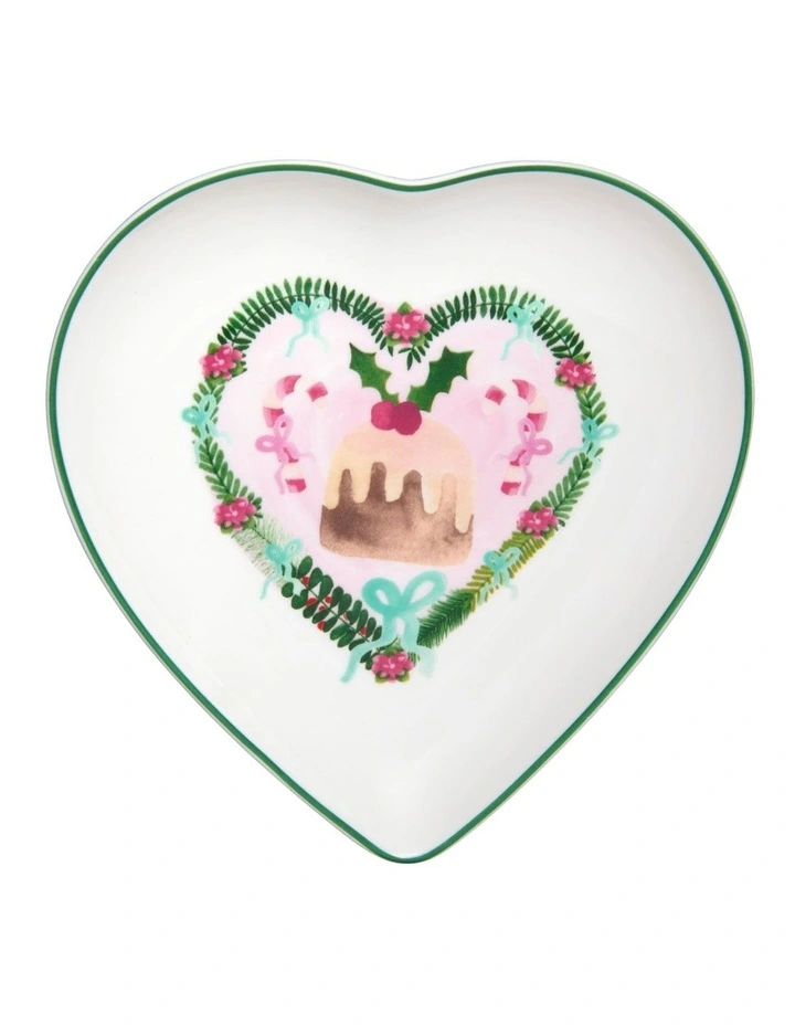 Tis The Season Heart Dish Gifts Gift Boxed 15cm in Multi image 1