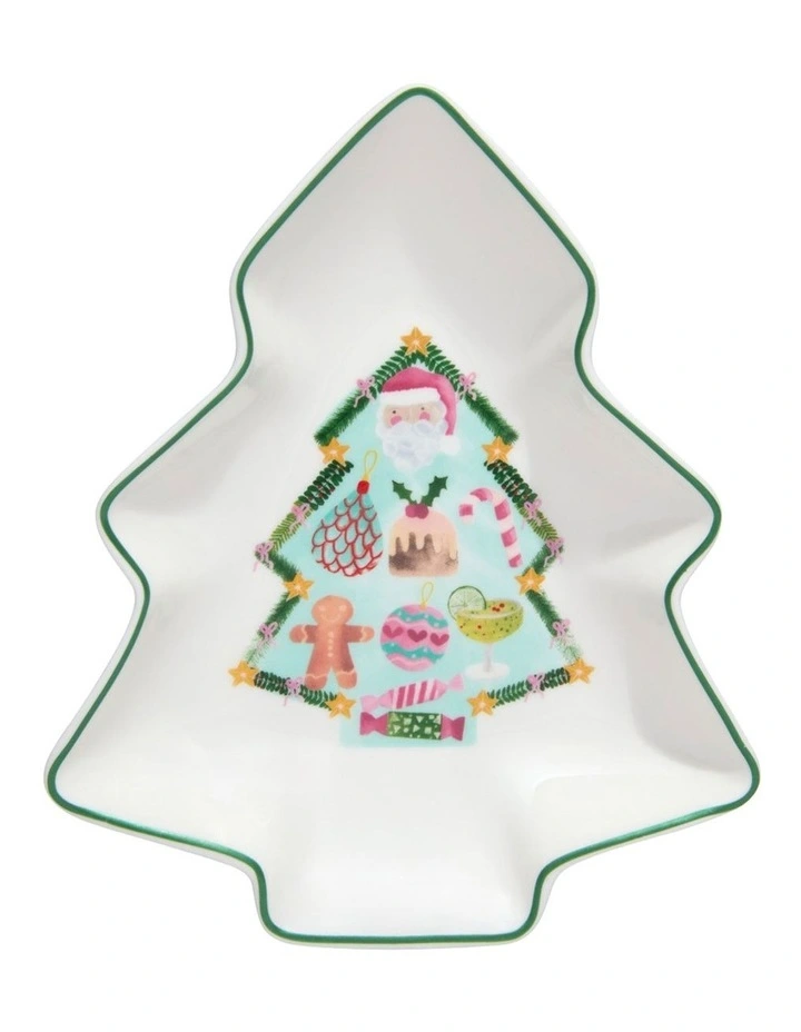 Tis The Season Tree Dish 16cm in Multi image 1