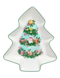 Tis The Season Tree Dish 25cm in Multi
