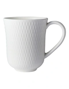 Basics Diamonds Imperial Mug 390ml in White