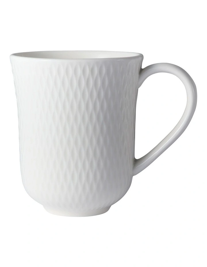 Basics Diamonds Imperial Mug 390ml in White image 1