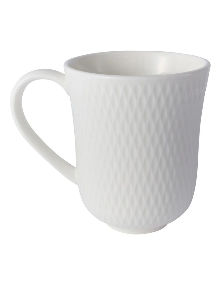 Basics Diamonds Imperial Mug 390ml in White image 2