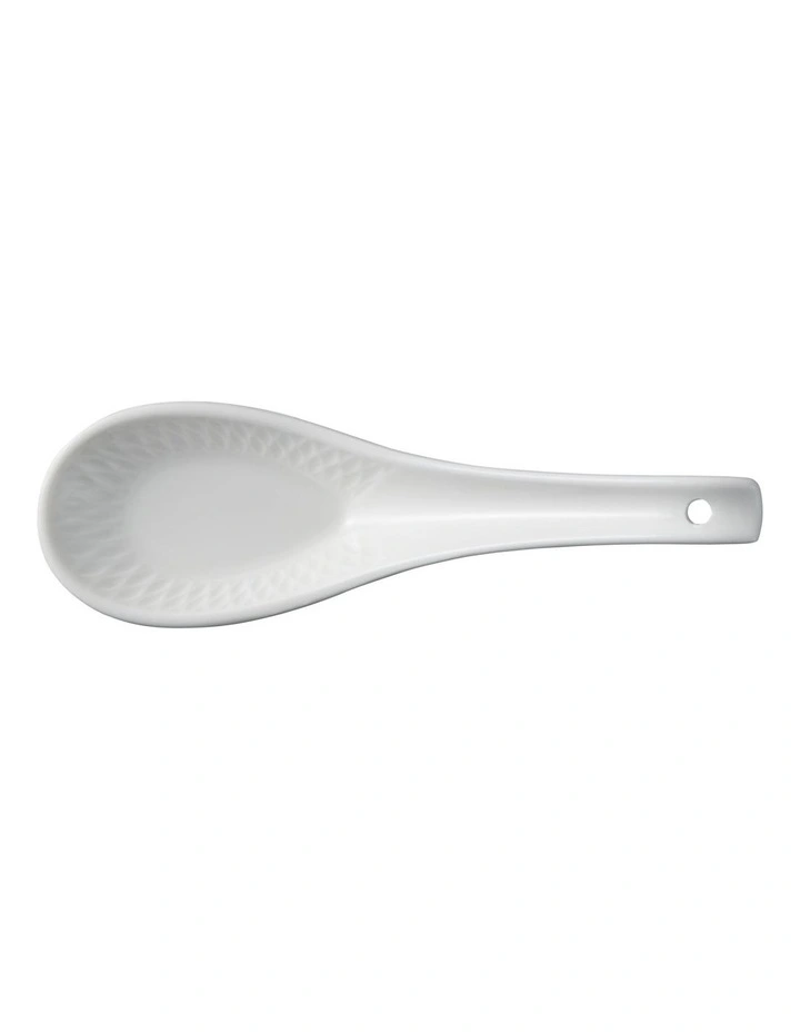 White Basics Diamonds Spoon in White image 2