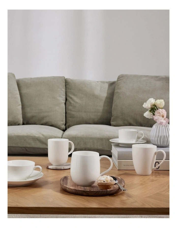 Basics Round Mug 380ml in White image 3