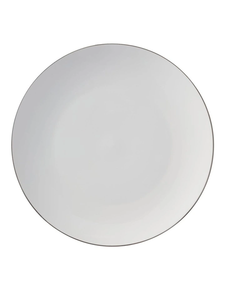 White Platinum Coupe Charger Plate 30.5cm in Silver image 1