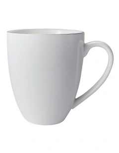 White Platinum Coupe Mug 390ml in Silver