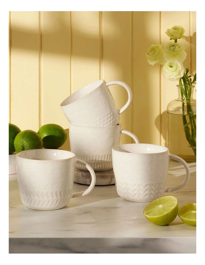 The Club Nordic Mug 410ml in White image 3
