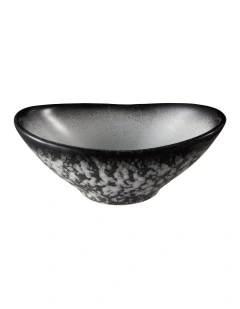 Caviar Granite Oval Sauce Bowl 11x4cm in Multi
