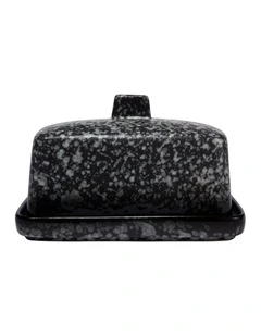 Caviar Granite Butter Dish Gift Boxed in Multi