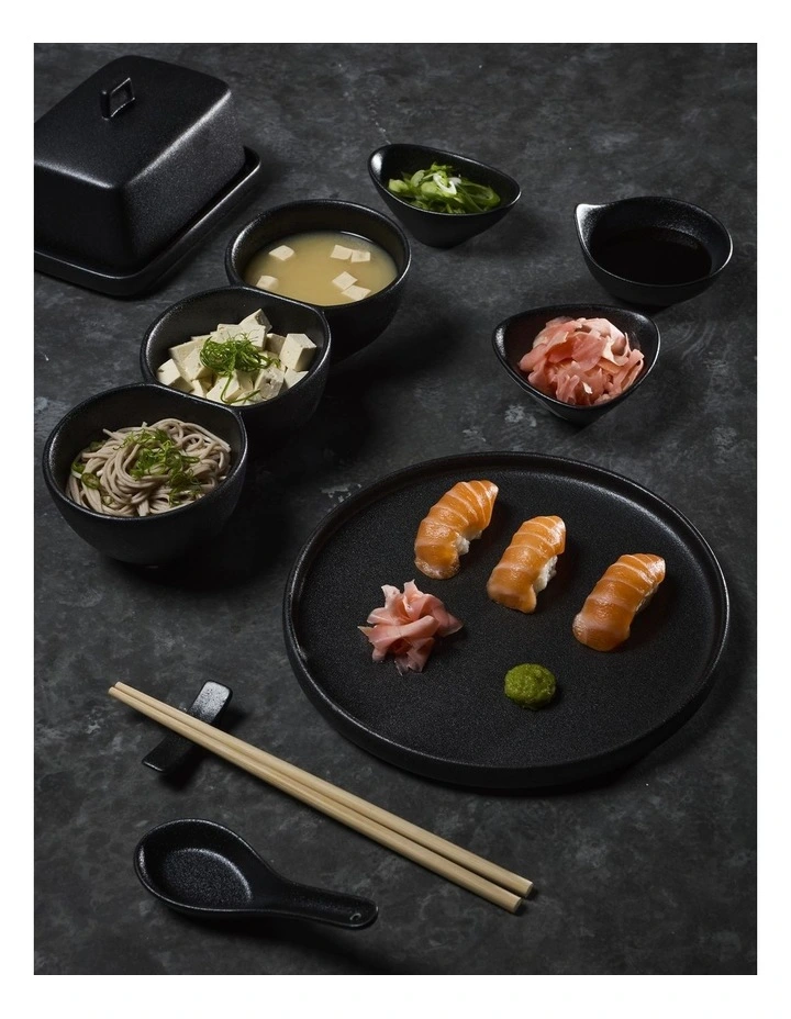 Caviar Handled Sauce Bowl 10x4.5cm in Black image 4