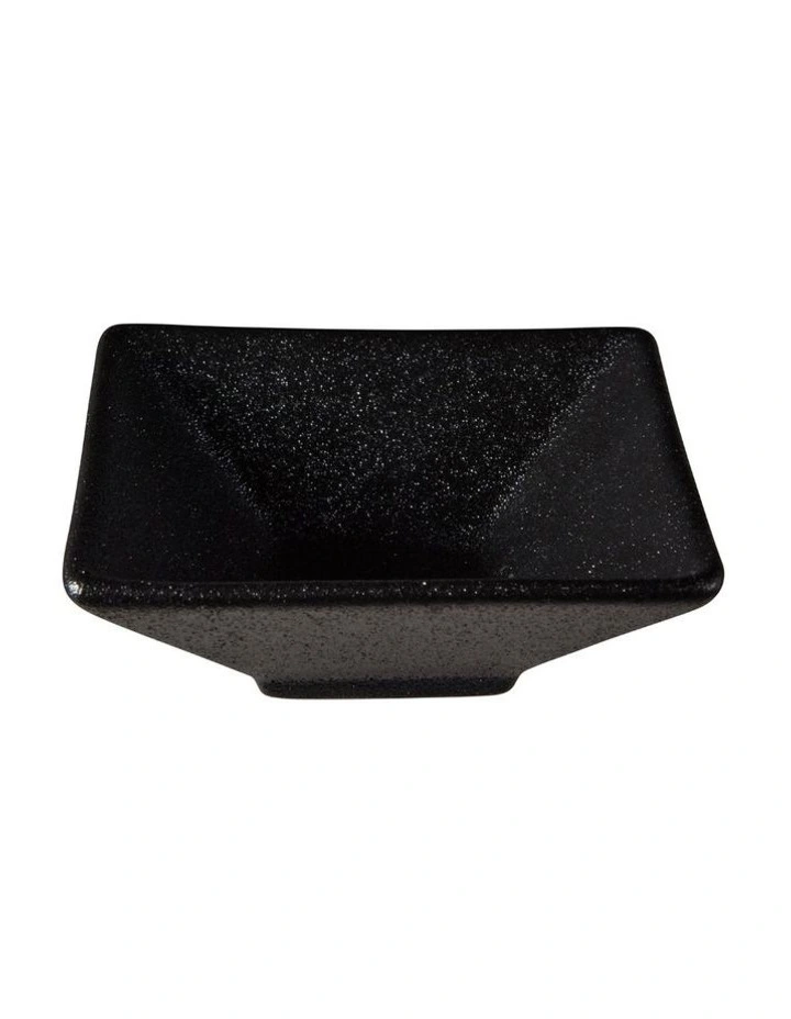 Caviar Square Sauce Bowl 8x3cm in Black image 2